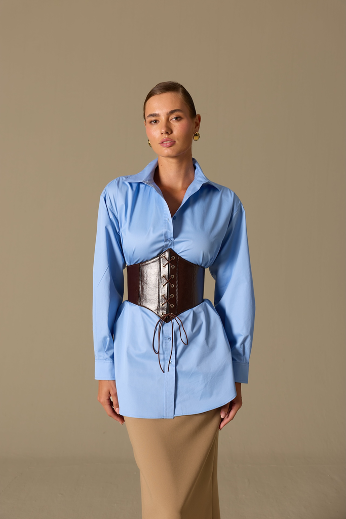 Isabella's shirt with belt detail