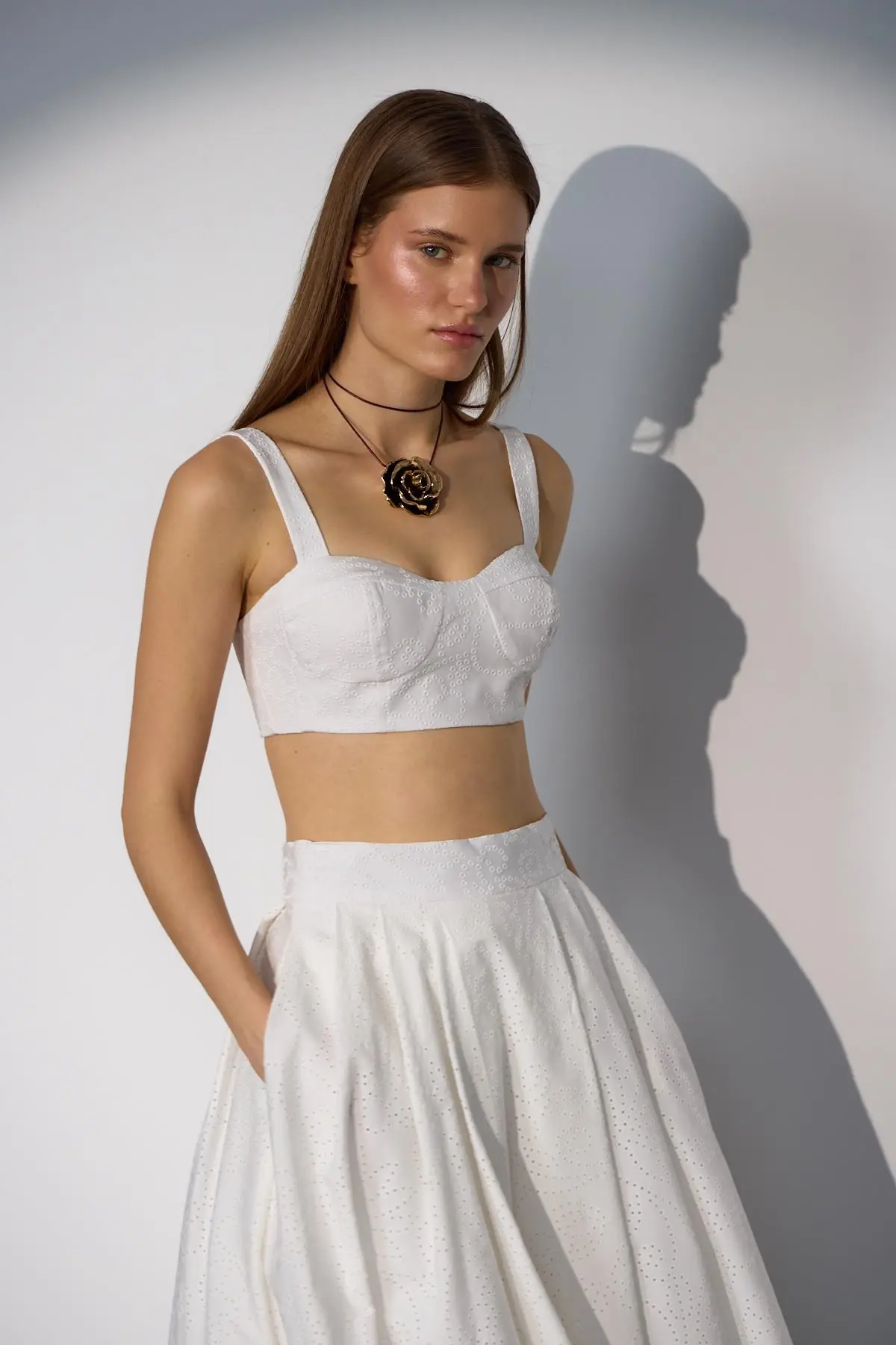 Blooming Grace Tank Top with Bra Straps